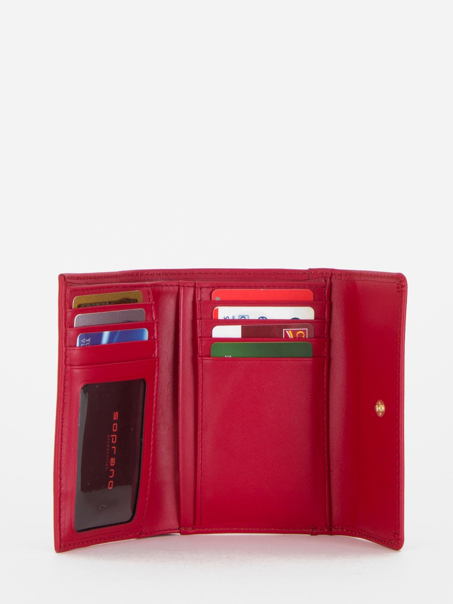 Phoebe Medium Trifold Wallet - Red