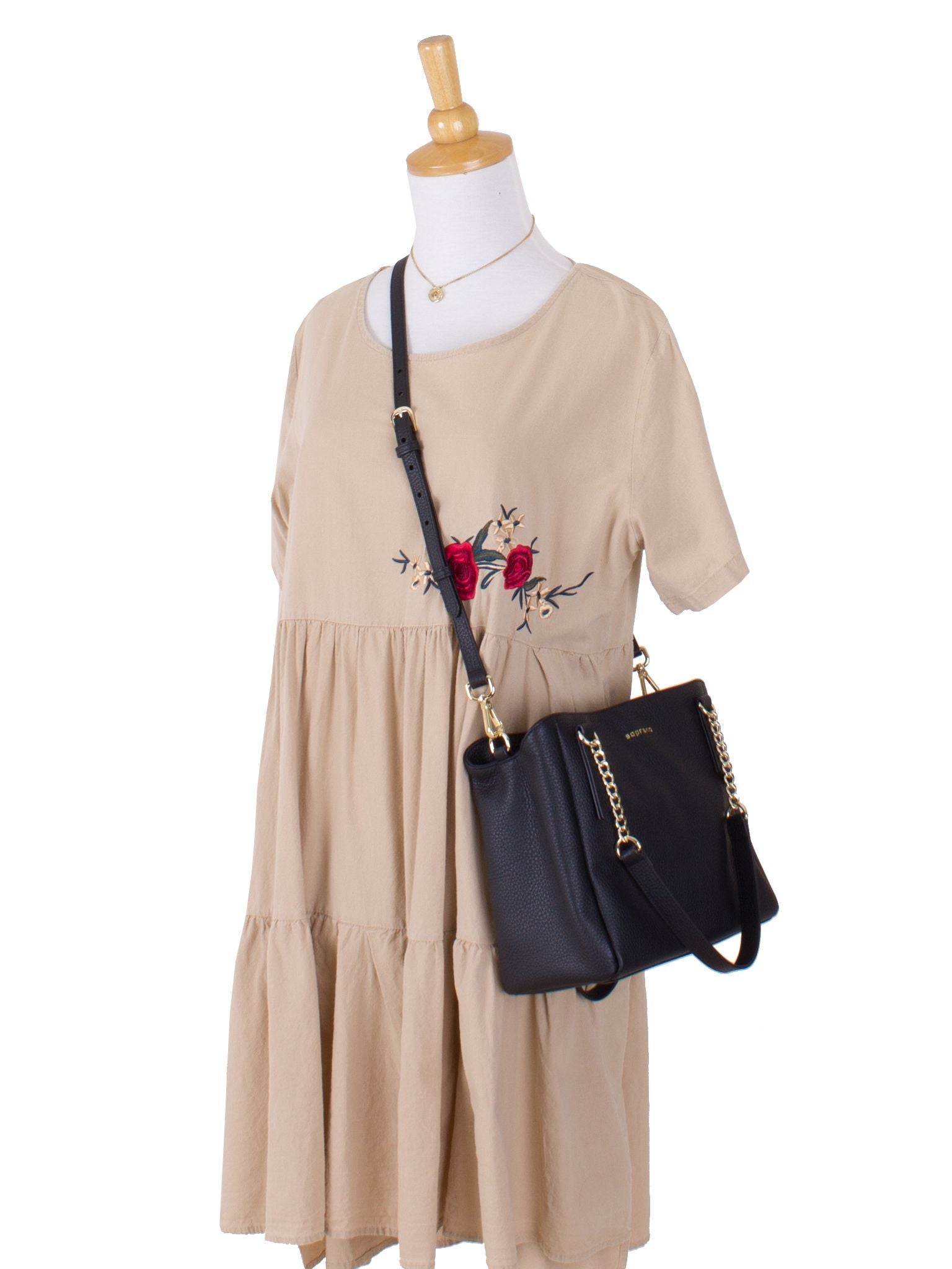 Clara 3-Compartment Shoulder Tote