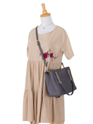 Clara 3-Compartment Shoulder Tote