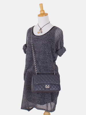 Elise Medium Classic Flap Turnlock Bag
