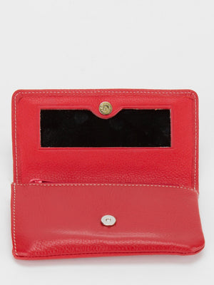 Orchid Leather Mirror Pouch
