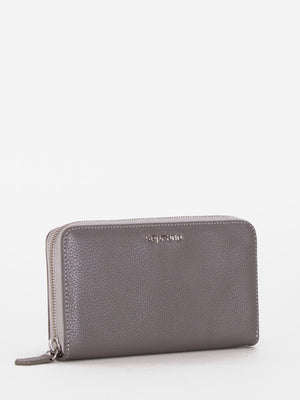 Hazel Zip Around Long Wallet - Grey