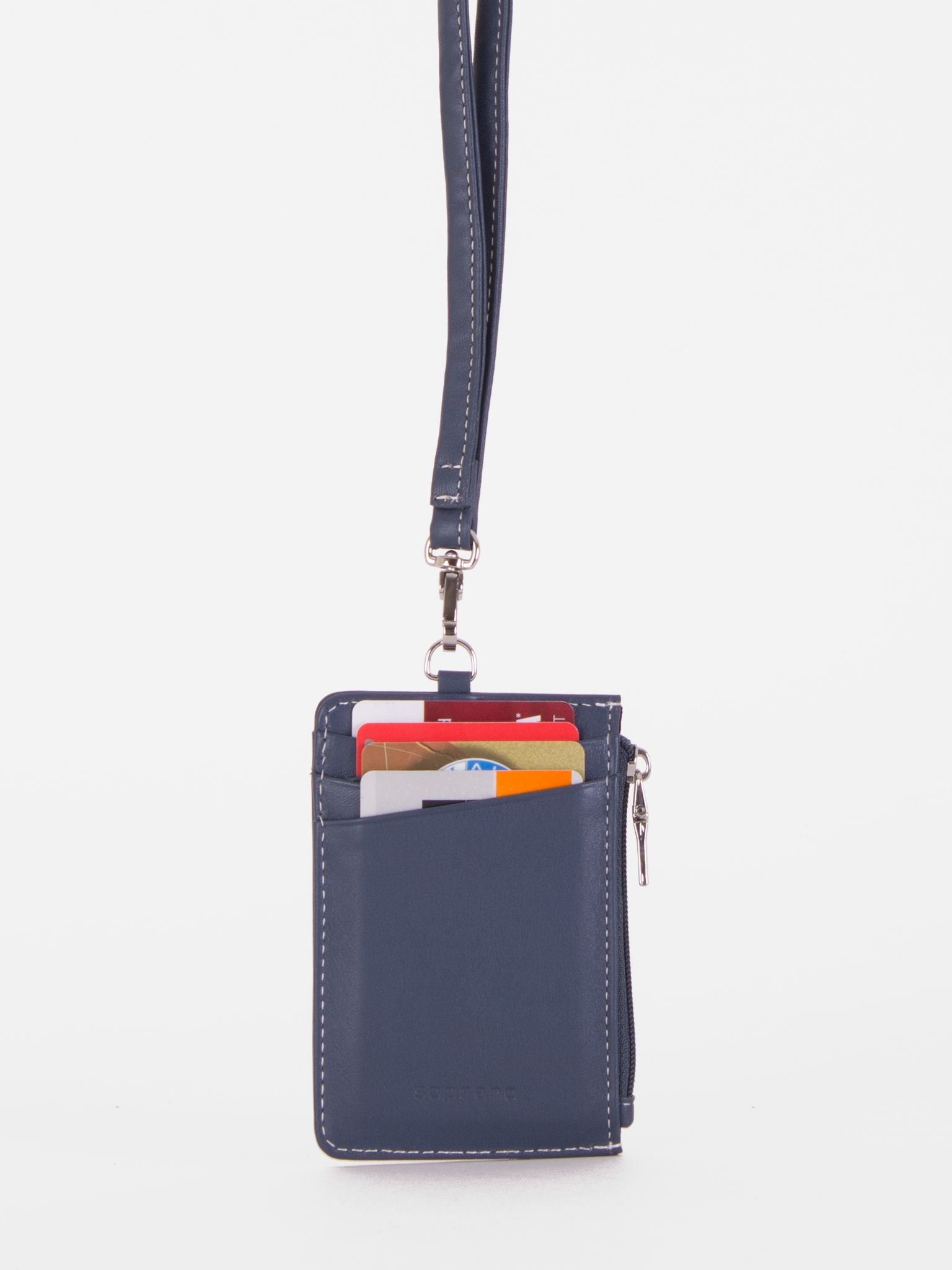 Leslie Leather Card Case & ID Lanyard