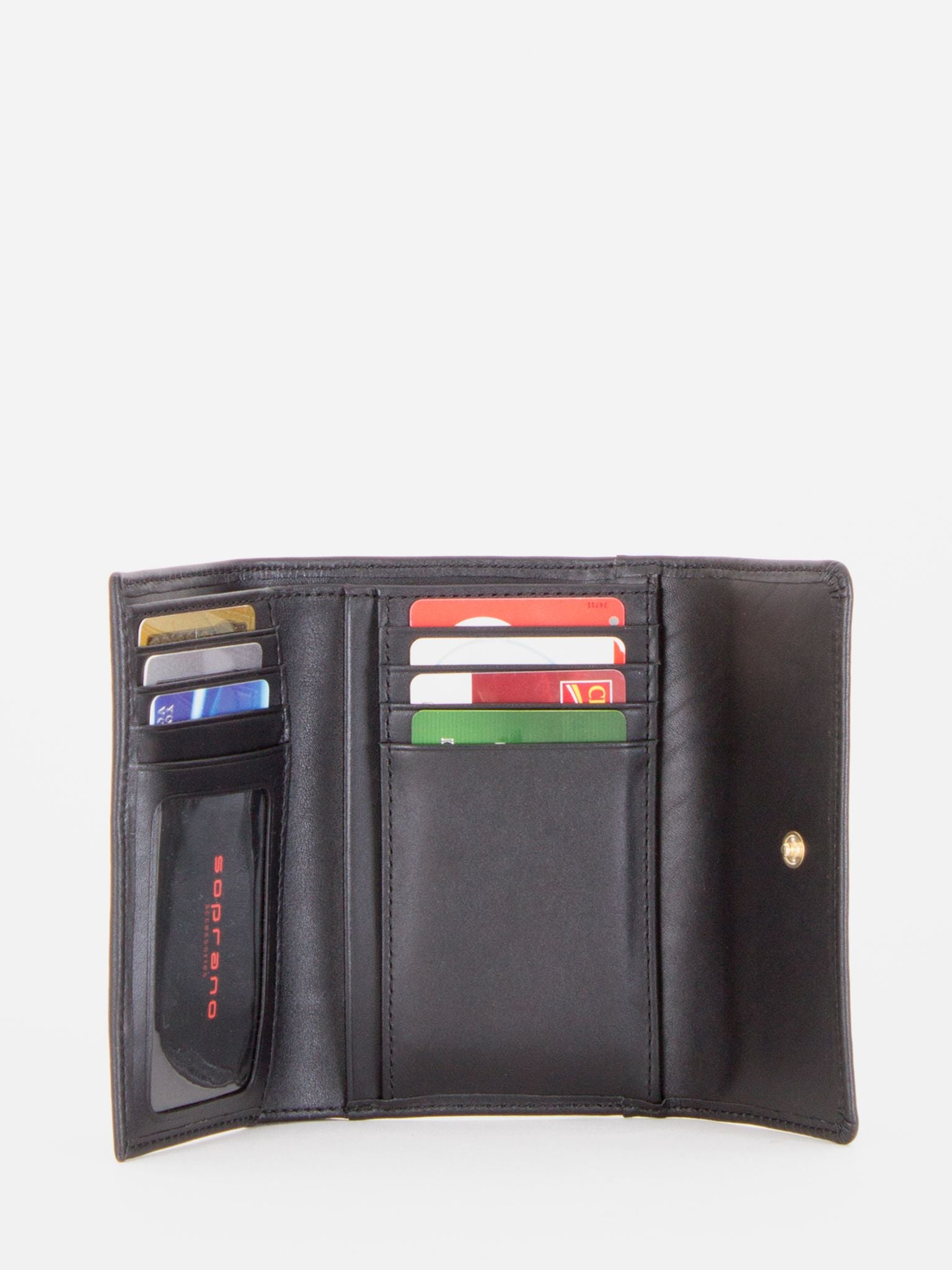 Phoebe Medium Trifold Wallet - Black