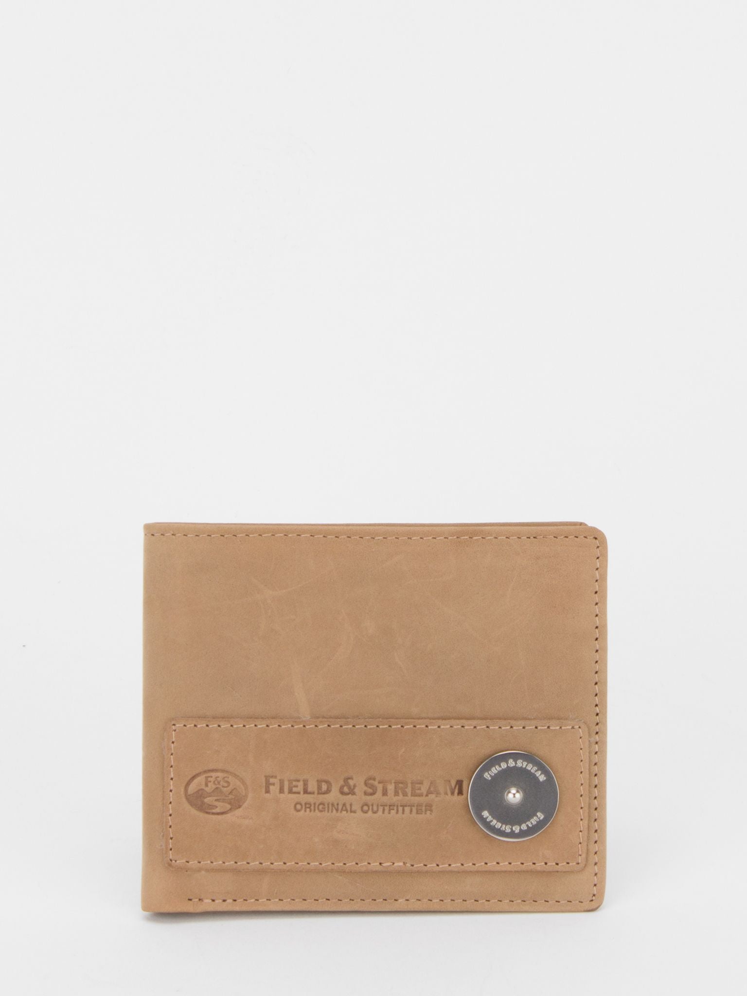 FIELD & STREAM Samuel RFID Blocking Nubuck Leather Billfold (Camel)