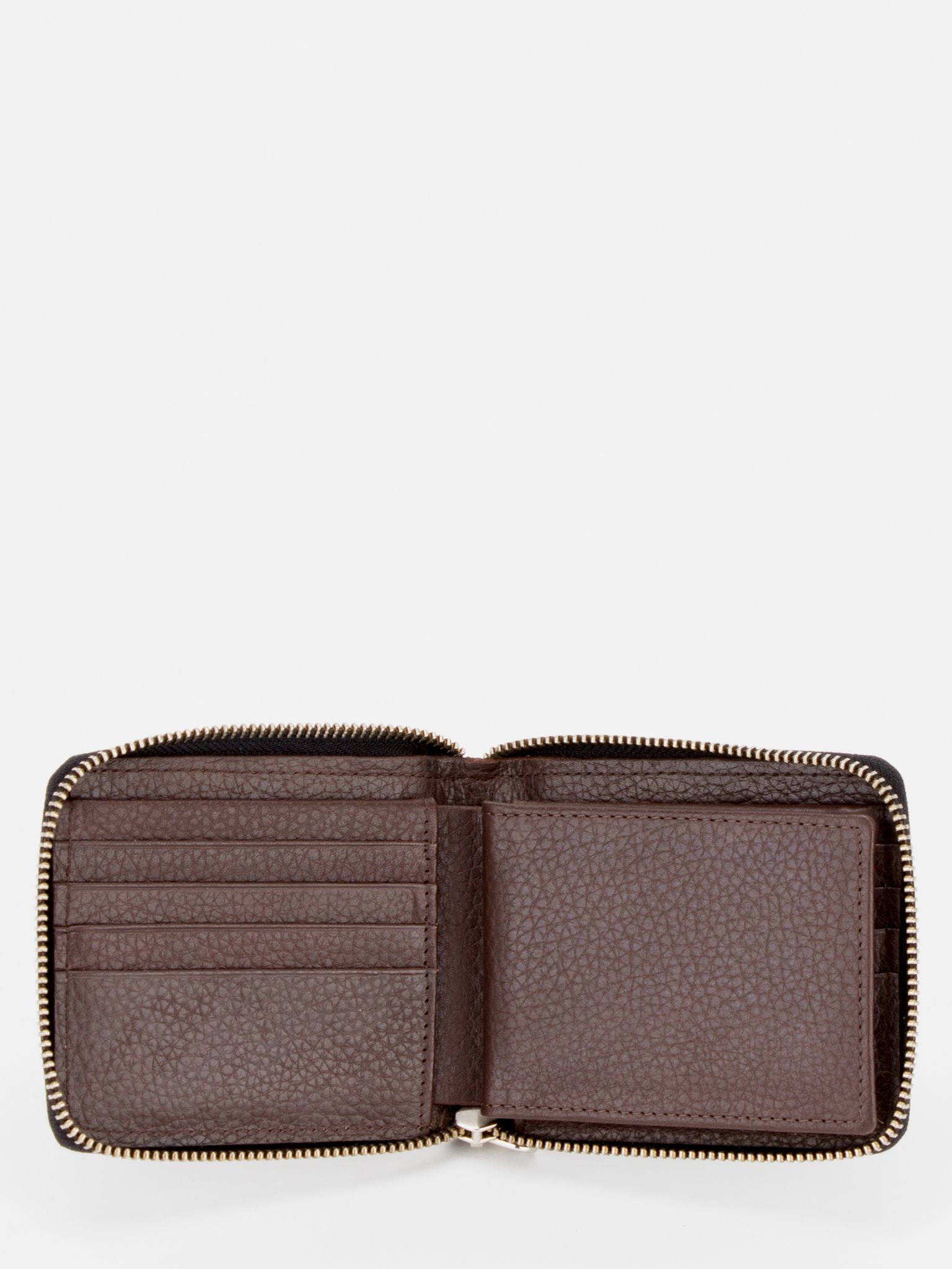 FIELD & STREAM Oscar RFID Blocking Zip Around Leather Wallet (Brown)