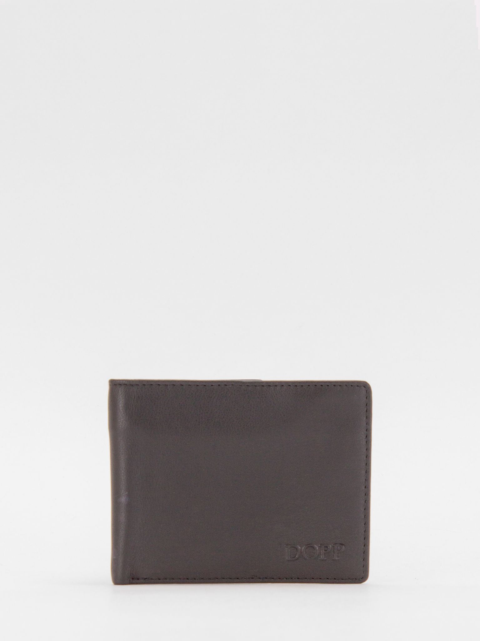 DOPP Mason RFID Blocking Two-Tone Stash Leather Billfold (Black/Dark Green)