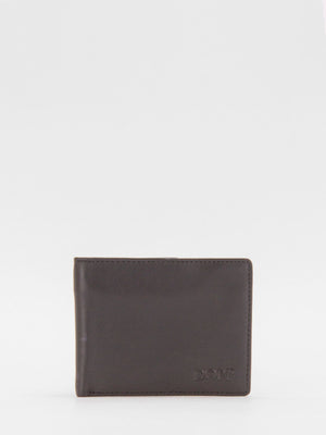DOPP Mason RFID Blocking Two-Tone Stash Leather Billfold (Black/Dark Green)