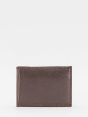 BUXTON Daniel Double Passcase Leather Billfold (Brown)