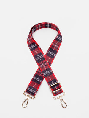 Fantasia Handbag Strap - Red Tartan