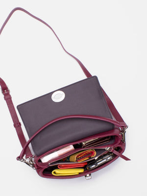 Meredith Exotic Flap Turnlock Bag