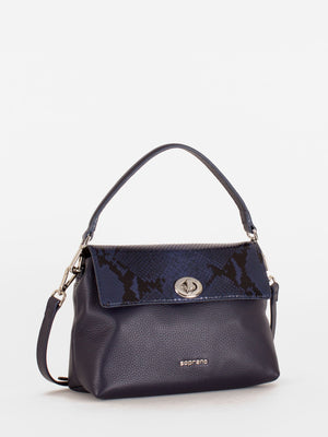 Meredith Exotic Flap Turnlock Bag