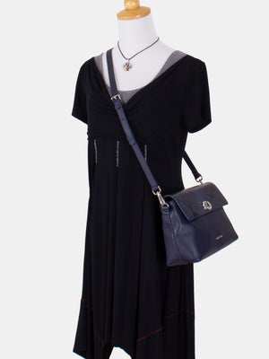 Meredith Exotic Flap Turnlock Bag