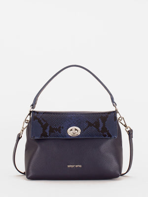 Meredith Exotic Flap Turnlock Bag