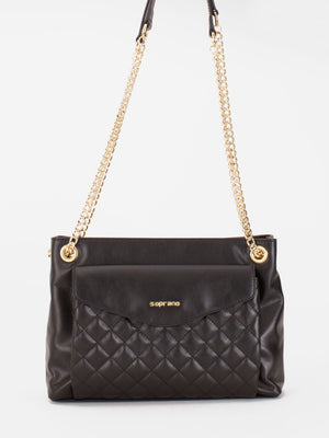 Lauren Quilt Accent Shoulder Bag