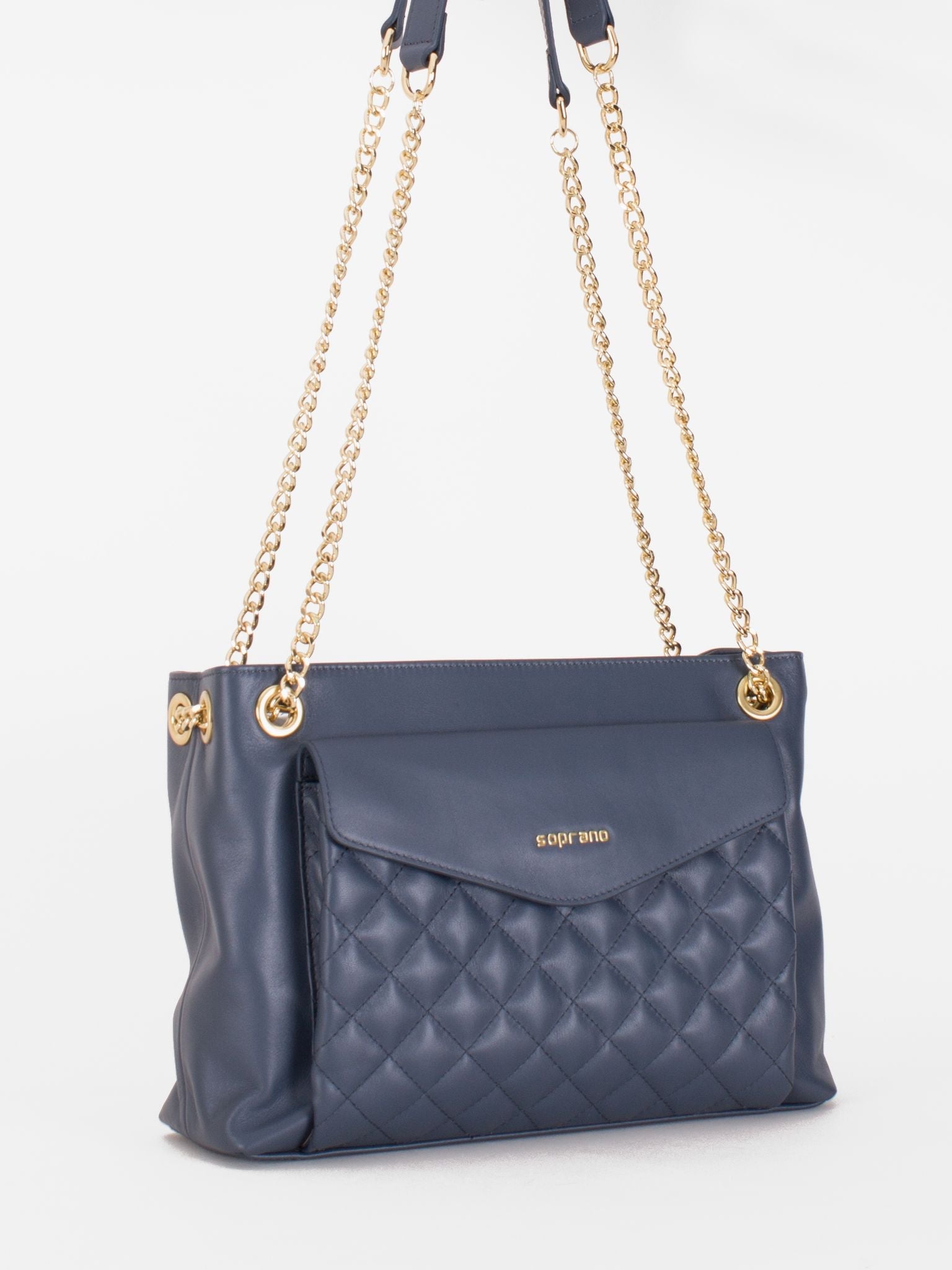 Lauren Quilt Accent Shoulder Bag