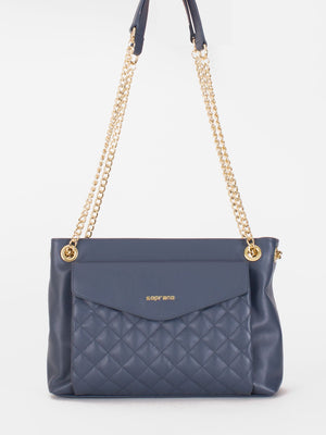 Lauren Quilt Accent Shoulder Bag