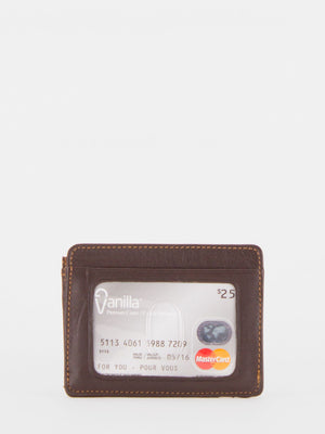 Get-A-Way Leather Cardholder