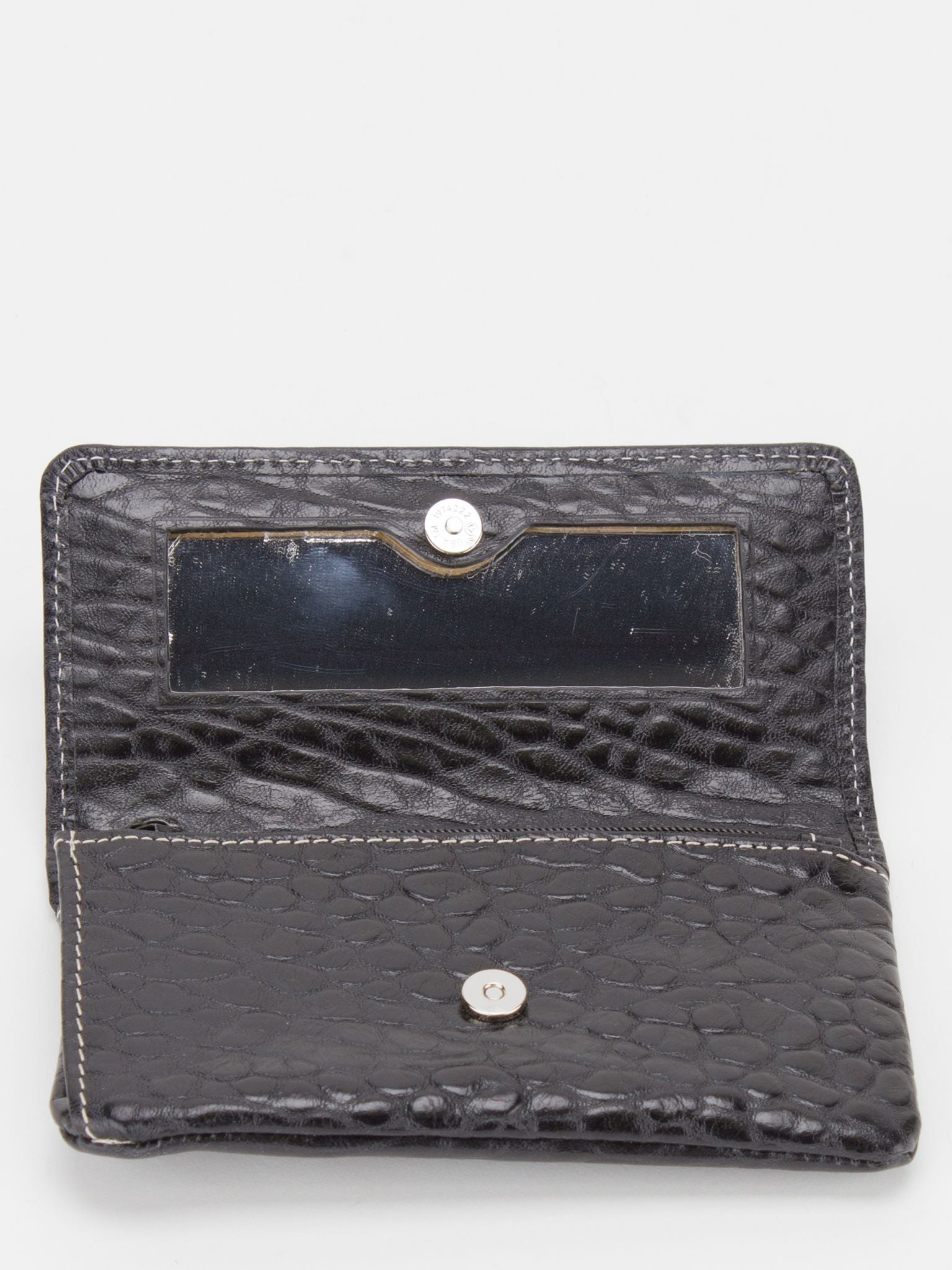 Orchid Leather Mirror Pouch