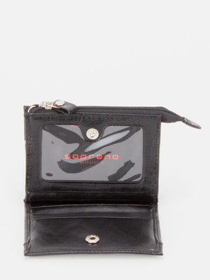 Daffodil Semi-Glazed Leather Card/Coin Wallet